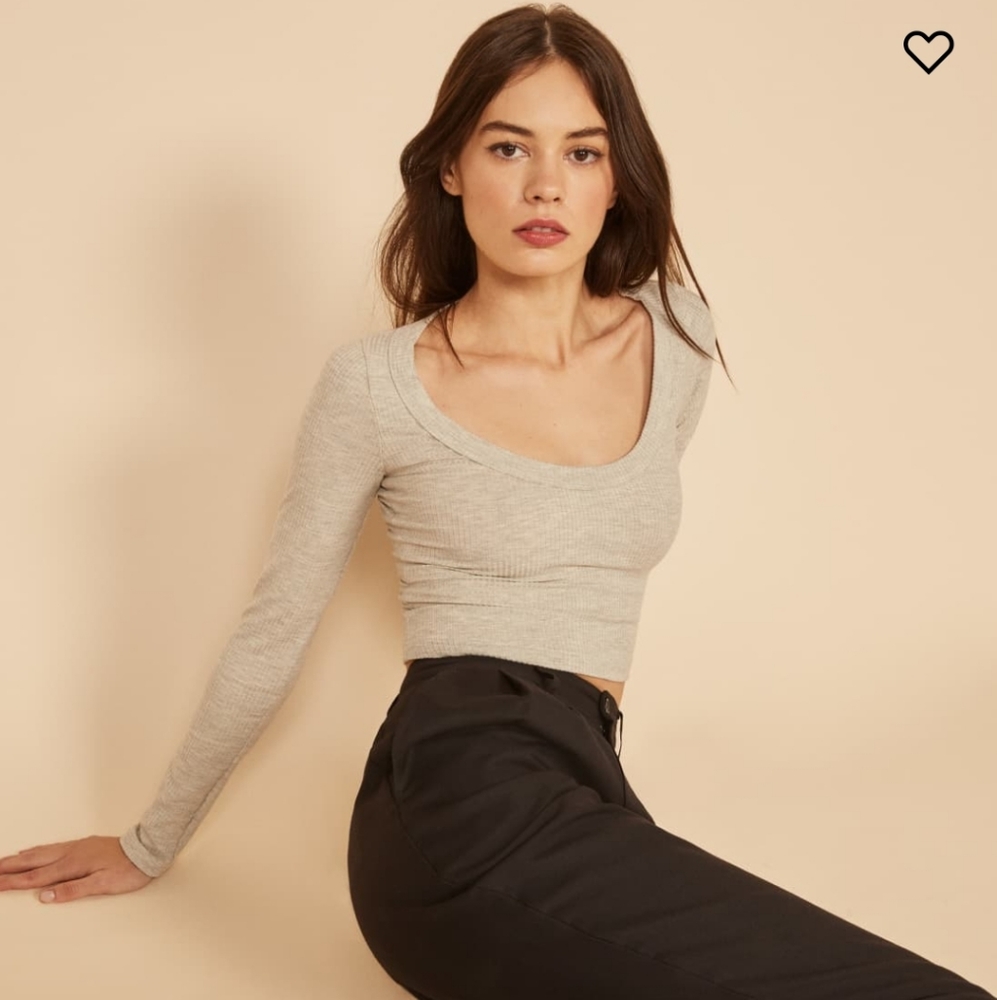 Cropped long sleeve Paige Top